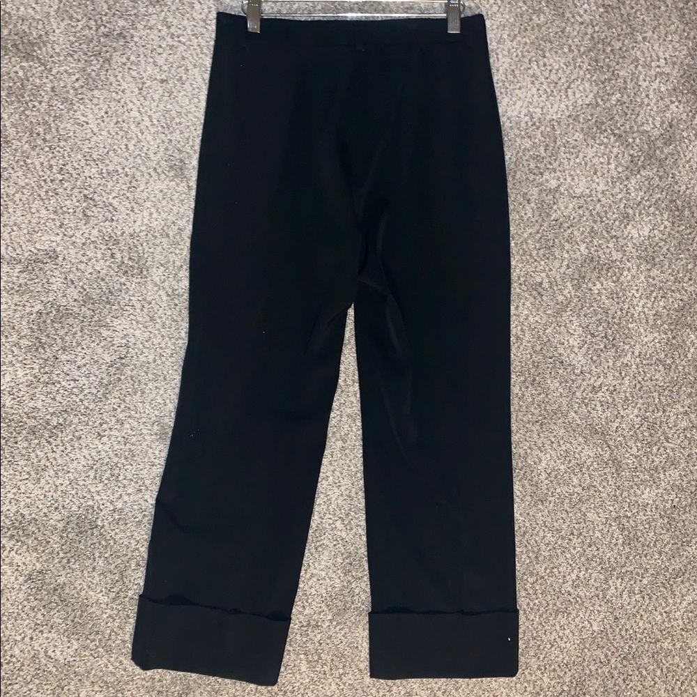 Angeline Kingsley Black Cropped Slacks